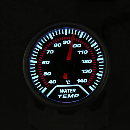 Car Gauge 52mm Water temp Temperature Joint Pipe Sensor Gauge Gauge 40~140 Celsius Adapter Size 28mm / 30mm / 32mm / 34mm / 36mm