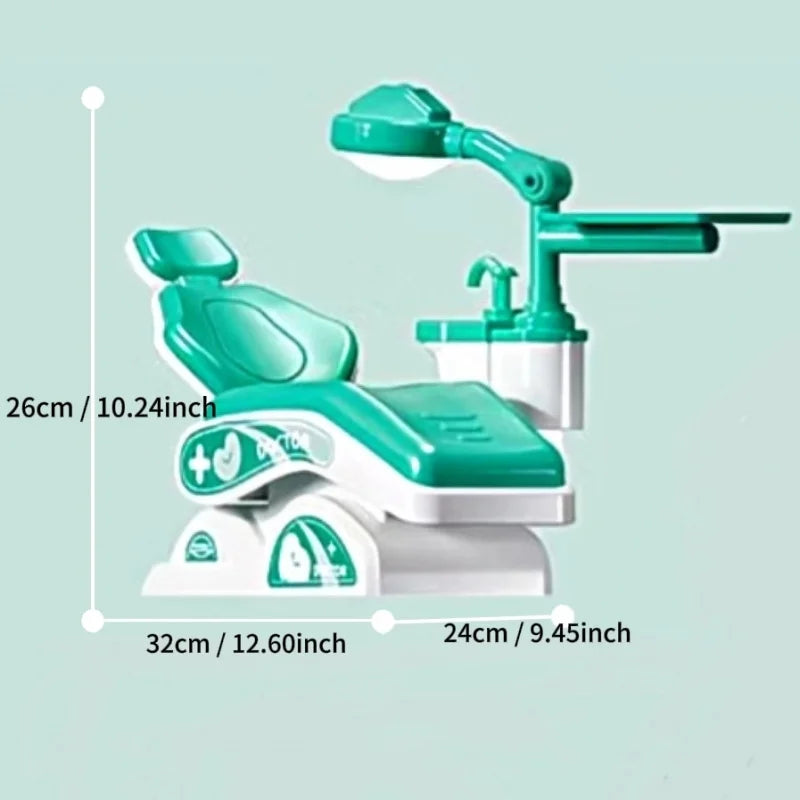 Kids Dental Pretend Play Set Simulation Dentist Chair Medical Role‑play Toys for Girls Boys Birthday Gift