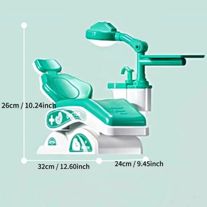 Kids Dental Pretend Play Set Simulation Dentist Chair Medical Role‑play Toys for Girls Boys Birthday Gift