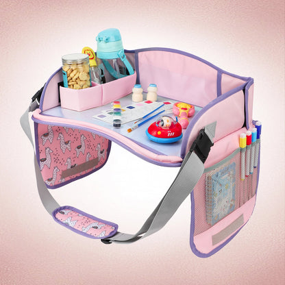 Child Go Out Small Drawing Board Kids Travel Tray for Car Seat Children's Car Portable Drawing Board Foldable Whiteboard 4-6Y