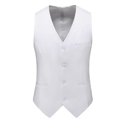 Vest for Men 17 Colors Solid Color Slim Single Breasted Waistcoat Business Fashion Casual High Quality Men Clothing Suit Vests