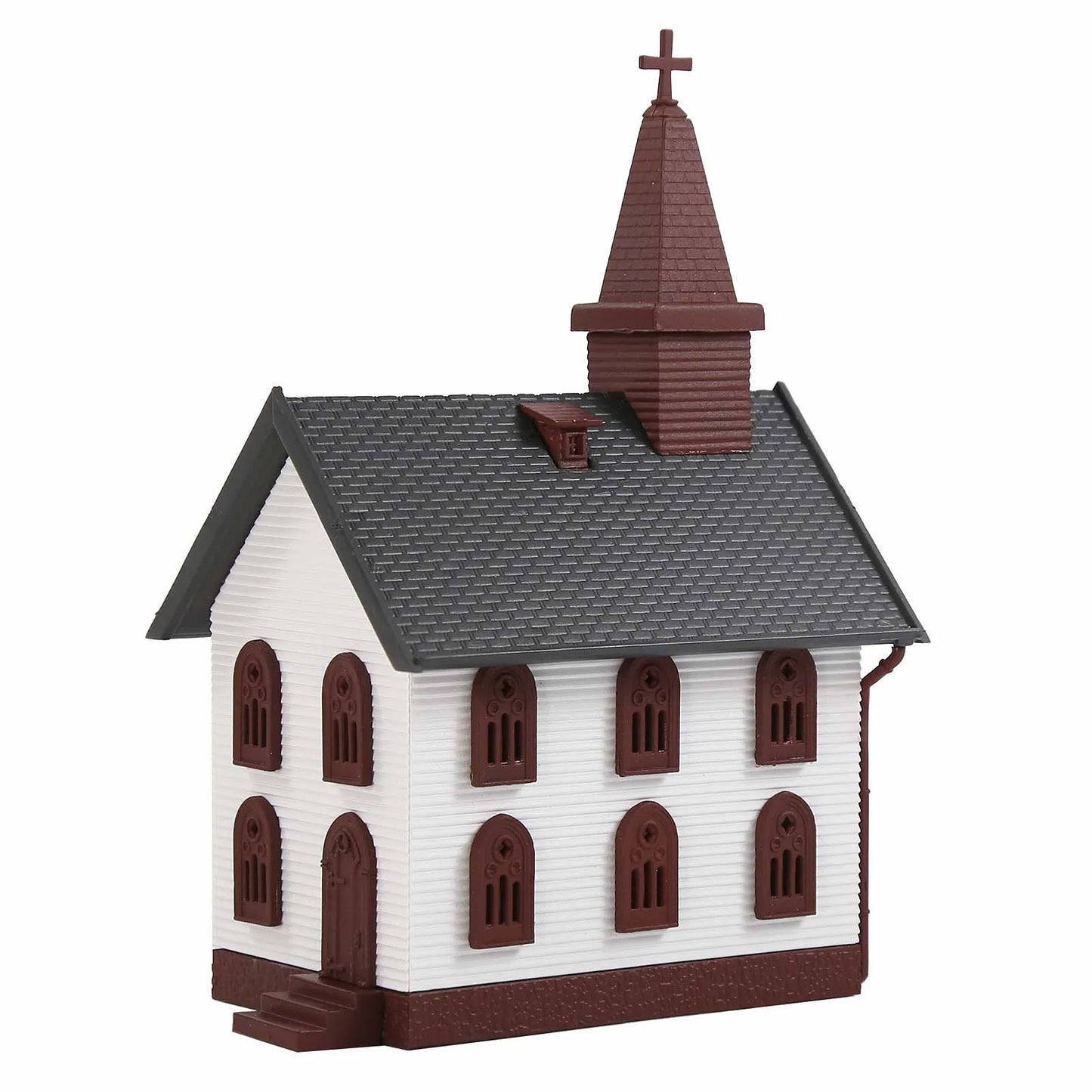 Evemodel N Scale Model Dwelling House Pre-built Painted Two-story Building