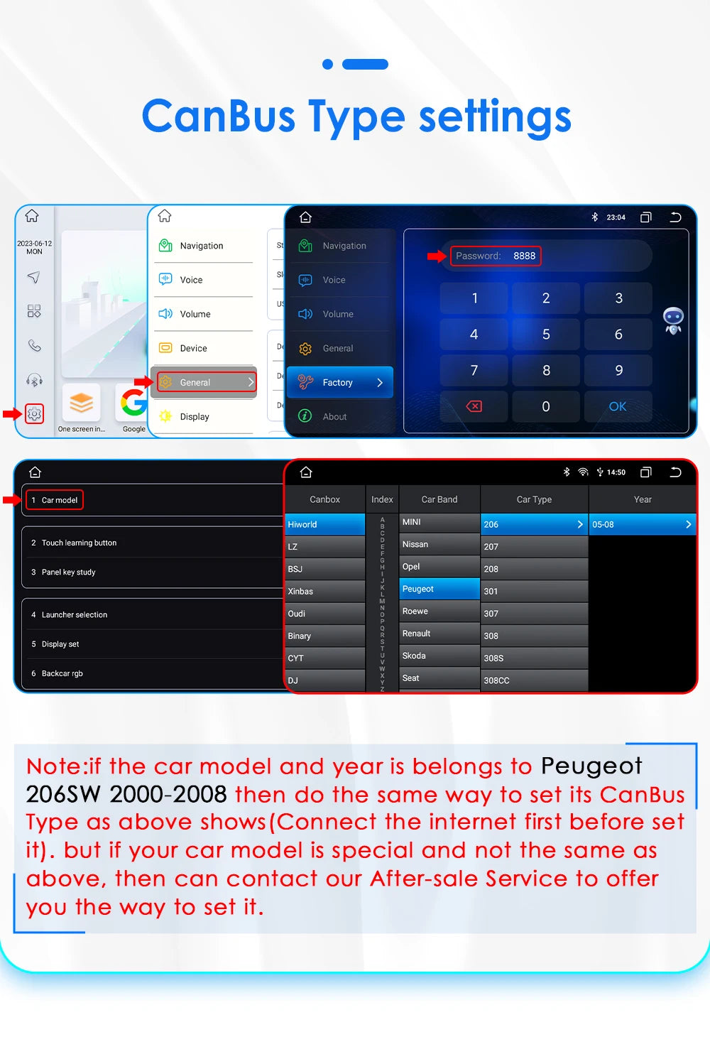 Android 14 Car radio for PEUGEOT 206 206CC 206SW 2000-2005 2006 2007 2008 Multimedia player GPS navi Video 7862 2din Autoradio