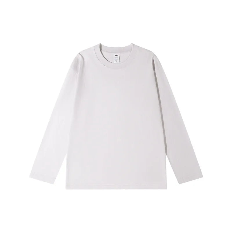 Spring Summer Tops T-shirt Women Solid Cotton Long Sleeve Bottoming Shirt Casual Korean Top Tees Harajuku Loose Basic Tshirt