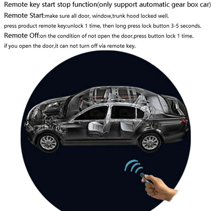 Key Start Upgrade Keyless Start For New  Q3 2020 2021 2022 2023 Auto Unlock Lock Engine Remote Starter Car Part