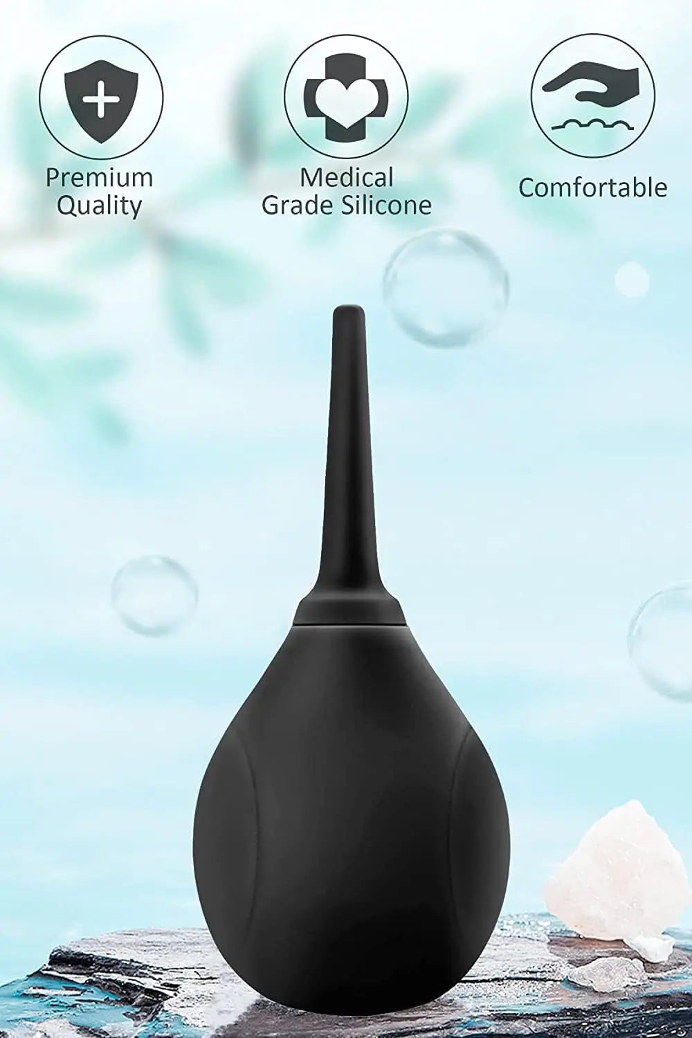 Kushor Anal Washer Silicone Enema Bulb Reusable Butt Vagina Cleaner Anal Shower Anus Sex Toy Tool for Women Men Adult Sex Games