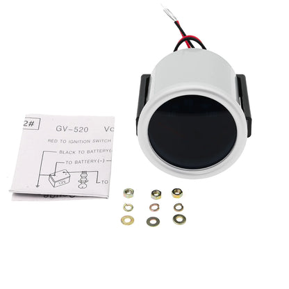 2"52mm Smoke Len PSI/BAR Turbo Boost Gauge Meter Water/Oil Temp Meter Tachometer Vacuum VOLT Oil Pressure for Gasoline Car 12V