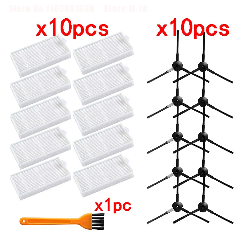 Side Brush Primary Dust Filter Mop Cloth Hepa Filter For ilife V5 V5s V3 V3s V5pro V50 V55 X5 V5s Pro Robot Vacuum Cleaner Parts
