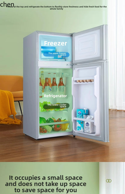 refrigerator small household double door single dormitory mini first-class energy efficiency and power saving