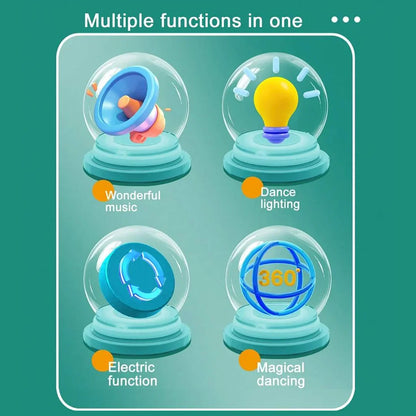 Dancing Jellyfish Toys for Kid Automatic Obstacle Avoidance Crawling Walking Electric Jellyfish with Light Music Christmas Gifts