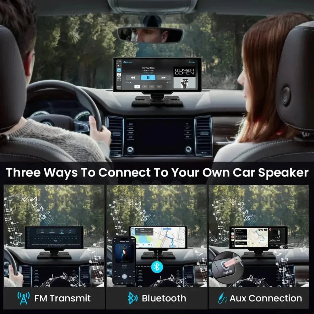 Ottocast Ottoscreen AI 11.4" Carplay Screen Wireless CarPlay & Android Auto 8-Core Split Screen For Netflix YouTube Google Store