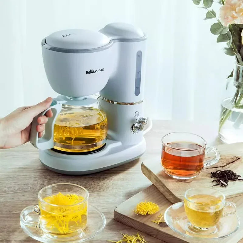 220V Drip Type Automatic Coffee Machine Home Appliance Mini Coffee Pot and Tea Maker, Dual-use кофеварка с кофемолкой الة قهوة