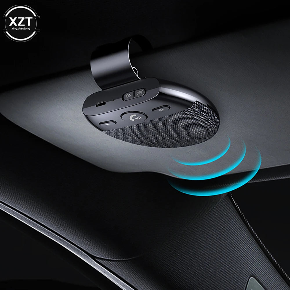 Car Bluetooth-Compatible V5.0 Wireless Vehicle Car Speakers Compatible Hands-free Car Kit BT MP3 Speaker Sun Visor Car Accessory
