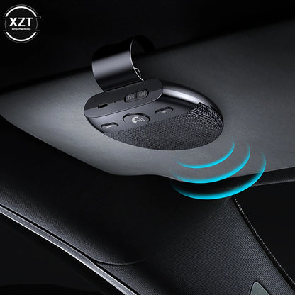 Car Bluetooth-Compatible V5.0 Wireless Vehicle Car Speakers Compatible Hands-free Car Kit BT MP3 Speaker Sun Visor Car Accessory