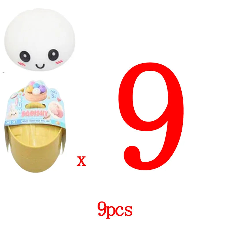 In stock hot sales 6 Cm Giant Dumpling 4 Inch Dumpling Stress Bun Anxiety Soft Decompression Dough For Adults Skateboard