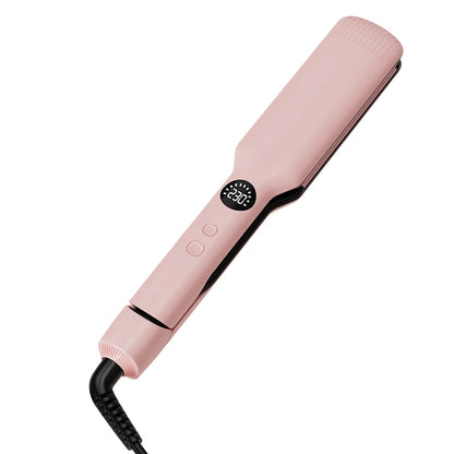 Hair Straightener High Temperature Flat Irons Wide Plate Plasma Ions Hair Oil Coating for Women Stylist Salon