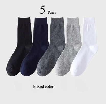 5/10 Pair male Non Binding Diabetes Socks Comfortable Breathable Socks Suitable For Elderly Man For Fat Feet Men Plus Size 39-48