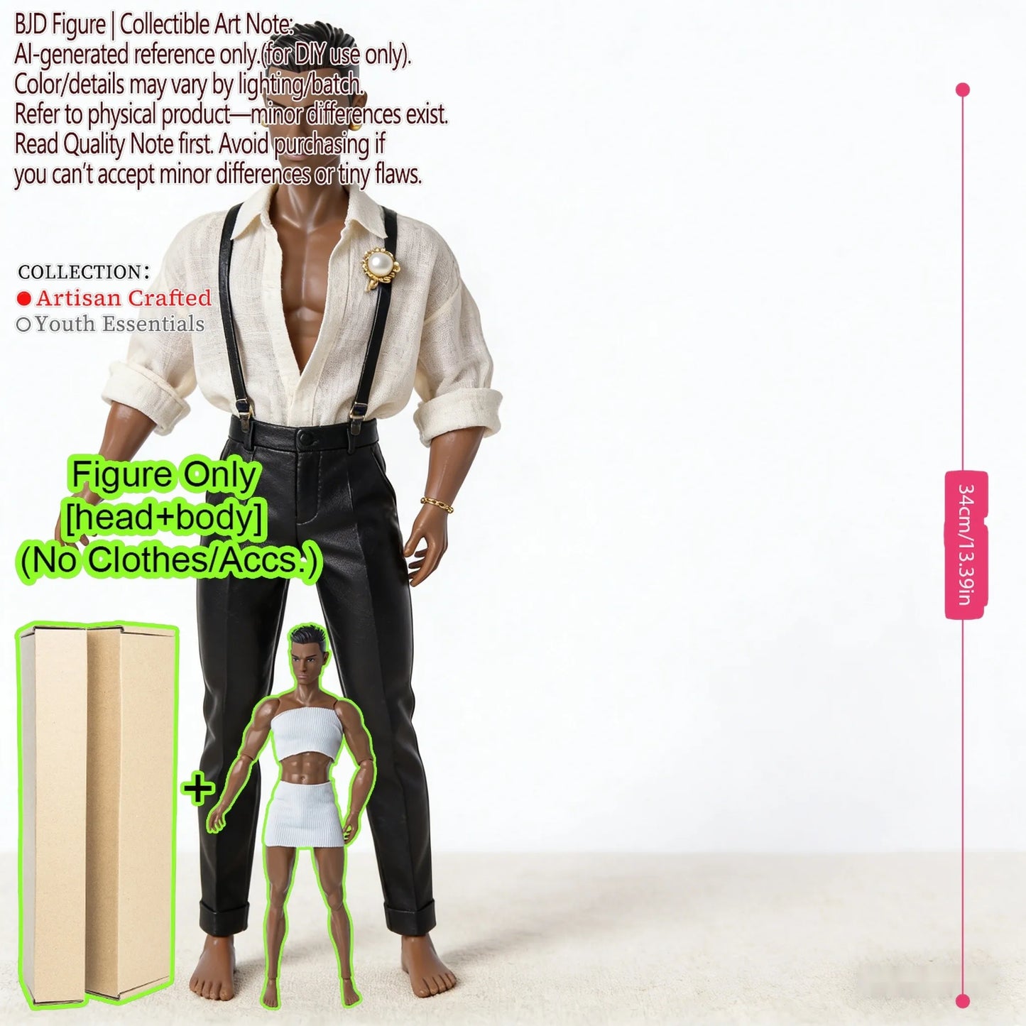 BJD MJD 1/6 Realistic Supermodel Doll 12.6 Inch Ball Jointed Articulated Posable Collectible NoClothes