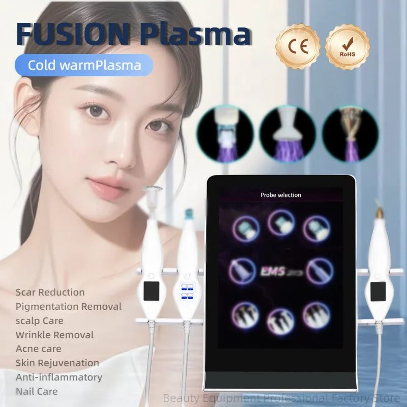 Professional Cold Plasma Pen 8 In 1 Acne Removal Skin Regeneration Fibroblast Ozone Pen Eyelid Lifting Skin Tightening Device