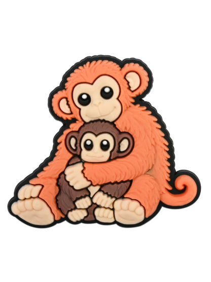 Monkey Family Croc Charms Set, Cute Gorilla Family Shoe Decorations, DIY Shoe Pins  Perfect Gift for Animal Lovers