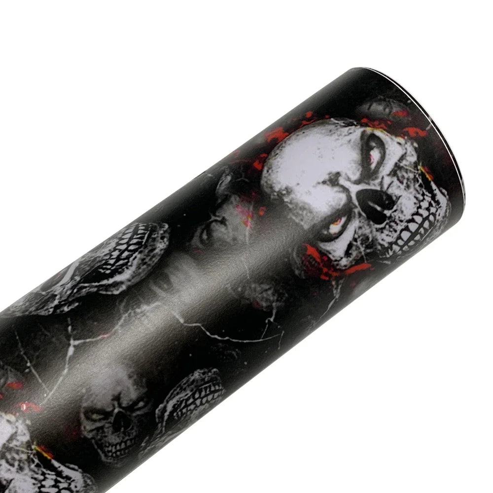 Car Stickers Skull Cartoon Printed Camo Car Body Film Adhesive Vinyl Motorcycle Sticker Waterproof Wrap Vinyl Car Accessories
