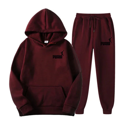 2025New Men's and Women's Hoodie Jacket Fashion Street Casual Set Autumn/Winter Brushed Sweatwear+Pants 2025 Multi Color Set