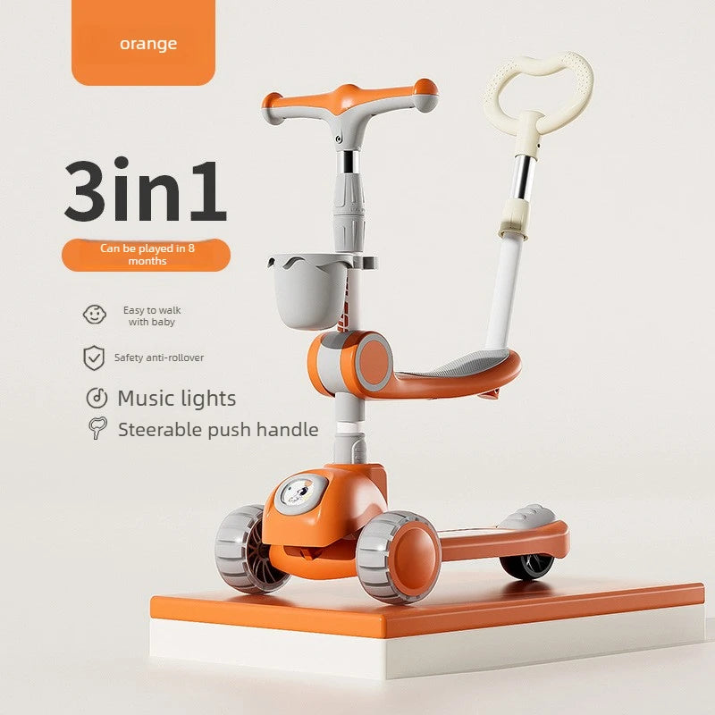 Scooter for children and scooter suitable for boys and girls, ideal for helping children develop their sense of balance