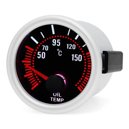 2"52mm Smoke Len PSI/BAR Turbo Boost Gauge Meter Water/Oil Temp Meter Tachometer Vacuum VOLT Oil Pressure for Gasoline Car 12V