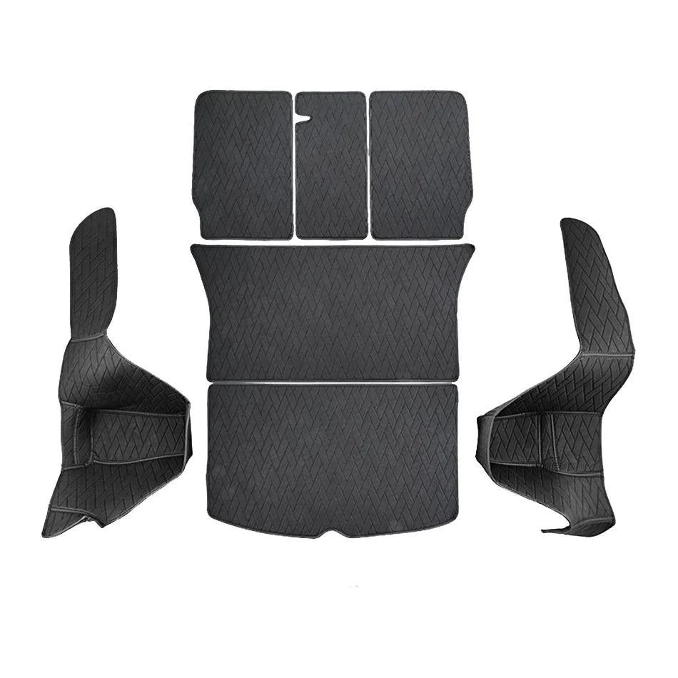 Leather Trunk Mats Fully Surrounded Waterproof Non-Slip Liner Custom Floor mat for Tesla Model Y Juniper 3 Highland 2017 to 2025