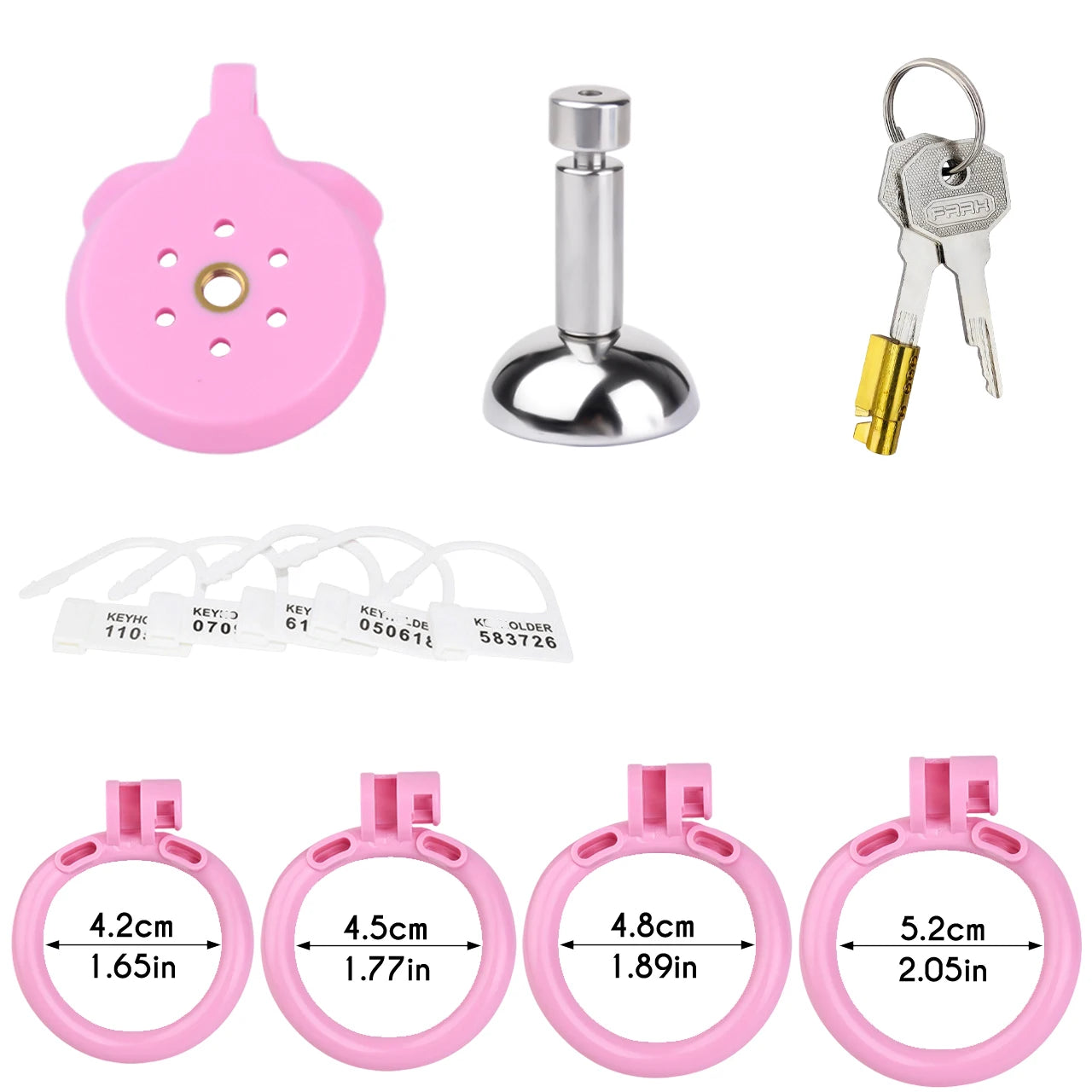 FRRK 4 Size Rings Resin Sissies Urethral Inverted Male Chastity Cage With Metal Urine Catheter 정조대 Penis Lock BDSM Men's Sex Toy
