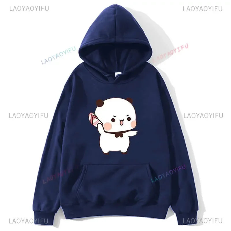 Couple Hoodies Bubu Dudu hoodie Sweatshirt Cartoon Kawaii Print Pullover Harajuku Men Women Sudaderas warm fleece hooded