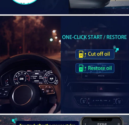 Car Motorcycle Bike 4G GPS Tracker Engine Relay Cut Oil Tracking ACC Towed Away Call SMS SOS Alarm Location System Monitor APP