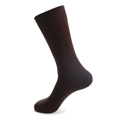 6 Pairs Large Men's Cotton Office Socks Long Solid White Black Mid-Calf Business Formal Sock Casual Plus Size 45 46 47 48 49 50