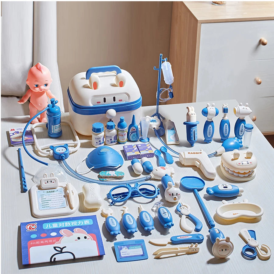 Family Role Play Doctor Kit – Medical Toys for Kids with Stethoscope, Glasses & Tools, Fun Pretend Play Gift