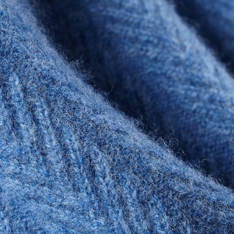 420g 100% Wool Men's High-quality Sweater, Business Casual Round-neck Pullover, Warm & Soft