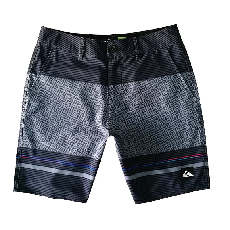 Men's Fashion Casual Printed Sporty Short Pants Five-Quarter Length Straight Fit Versatile Lightweight mid Waist Shorts