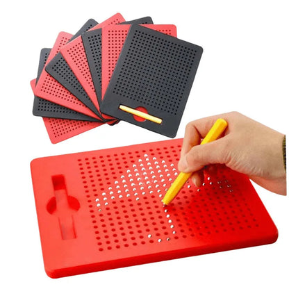 Magnetic Drawing Board Magnetized Board For Children Travel Activities Montessori Education Toy Magnet Ball Pad Magnetic Stylus