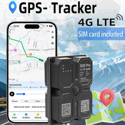 4G GPS Tracker Car Tracker Magnet 7500mAh GPS Tracker 4G GPS Locator Waterproof Vehicle  Long Standby Battery Real Time Position