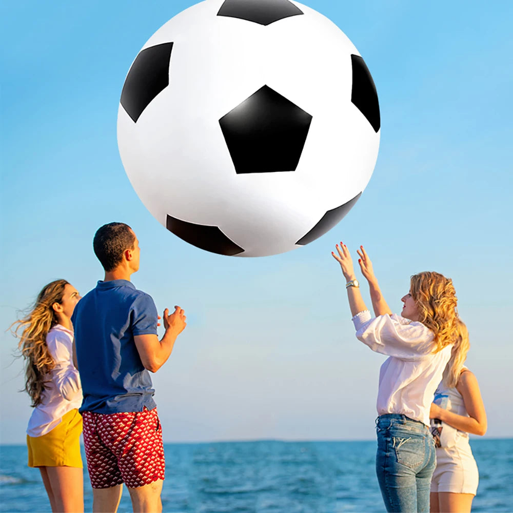 Outdoor beach, grassland, entertainment, inflatable soccer game, environmentally friendly, thickened three color PVC big ball
