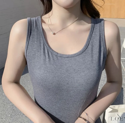Summer Thin Modal Long Dress Women Loose Black Versatile Dress Strap Vest Skirt Sleeveless Large Size A-Line Korean Style