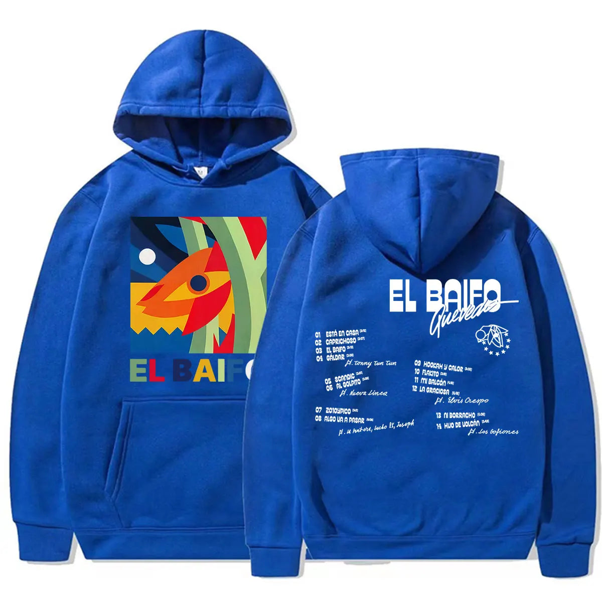 Rapper Quevedo EL BAIFO Album 2026 Tour Sweatshirt Men Women Clothes Fashion Aesthetic Hoodies High Quality Casual Fleece Hooded