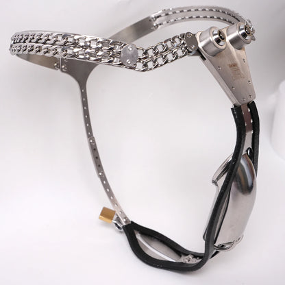 Stainless Steel Male Chastity Cage Sissy Urethral Chastity Pants Penis CB Lock Abstinence Restraint Cock Cage Adult Sex Toy 18+
