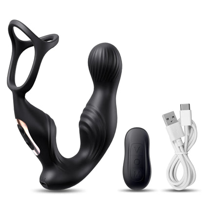 Prostate Massager Anal Vibrator Male Sex Toys for Men Gay Anal Plug Adult Toys Butt Plug for Women Remote 7 Wiggling Vibrating