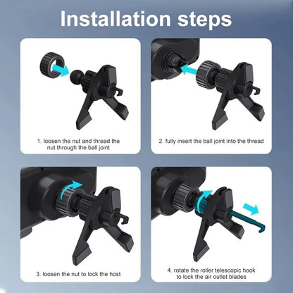 Rotation Universal 15W Car Phone Wireless Charger Holder Stand for Samsung Galaxy Fold 6 5 4 3 Z Flip S25 S24 iPhone 16 15