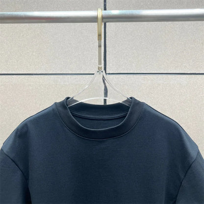 Women's t-shirt New elastic knitted round neck pullover for summer 2026 cotton short sleeved top Waist cinching slim fit corset