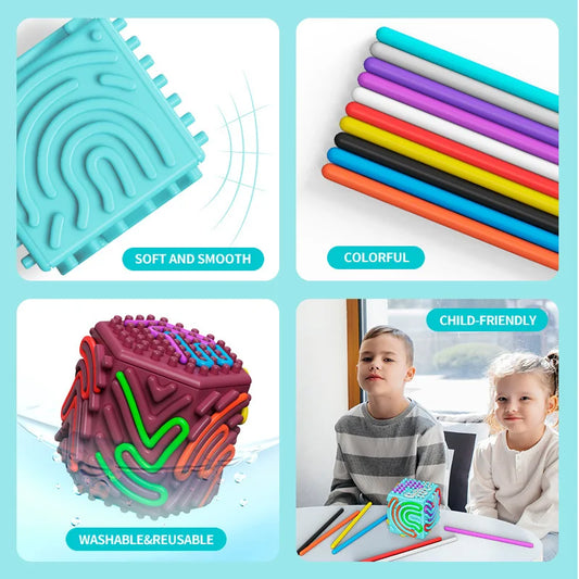 AIUAZA 3D polyhedral winding toy, children's stress relieving autism toy, fidgeting toy, holiday gift