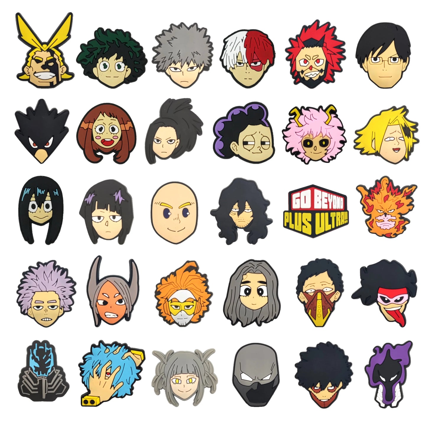 Hot Toys Japanese Manga 10-132pcs Shoe Charms My Hero Academia PVC Shoe Accessories Decoration Party Kids Xmas Halloween Gifts