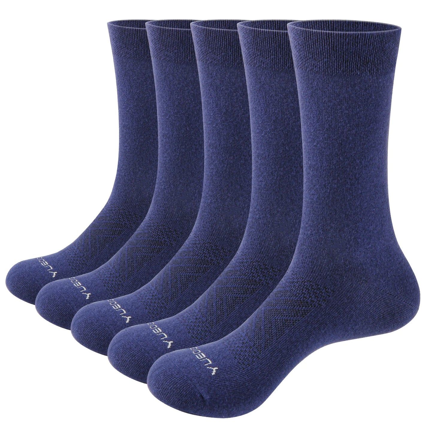 YUEDGE Mens Socks Breathable Comfortable Thin Cotton Socks Classic Casual Mid Crew Calf Business Dress Socks For Size 37-46