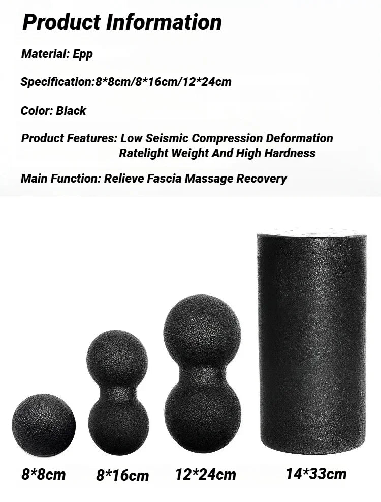 Yoga Peanut Balls Body Massage Fascia Ball Suit Foam Block High Density Muscle Relaxation Lacrosse Exercise Fitness Relieve Pain