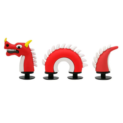 3D Cute Cartoon Shoe Decoration Buckle Charms Accessories Head Top Dragon Snake Crocodile DIY Combination Kids BHL1245-cat